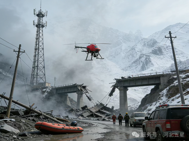 跨越“三斷”絕境，架起空中生命線！河北五星“瓦爾特·紅色之鷹”守護應急通信
