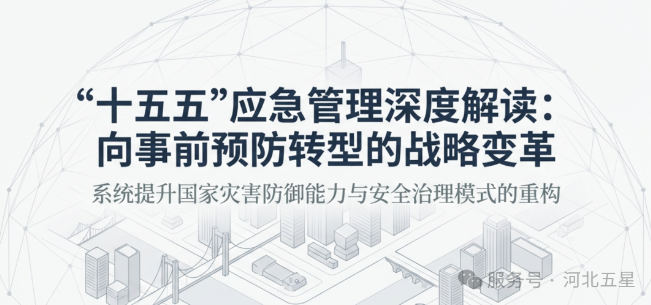 “十五五”應急管理新思路深度解讀！
